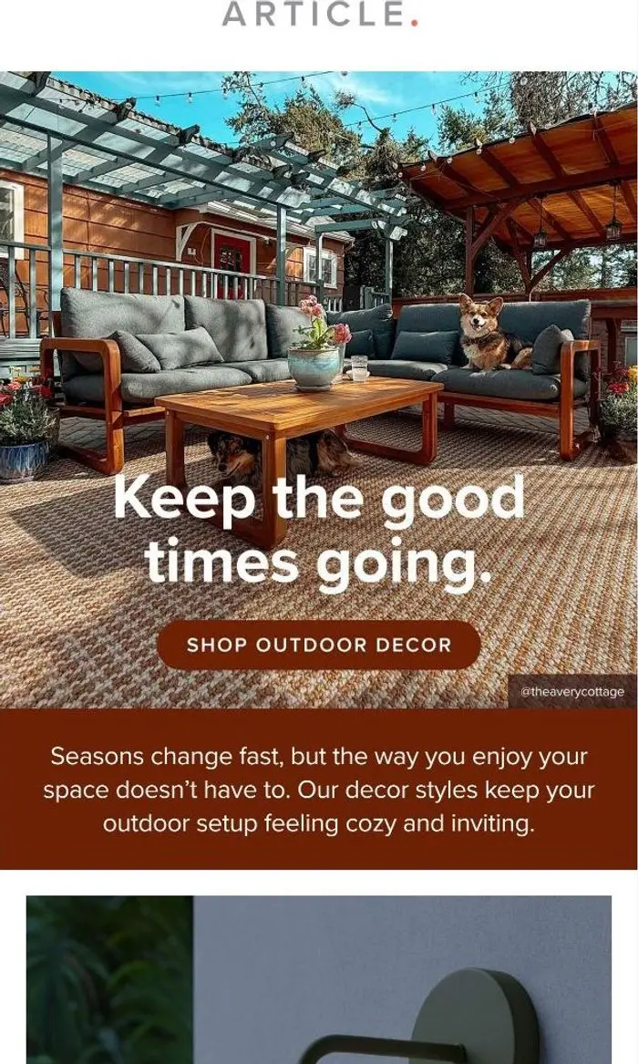 Article: Patio season’s not over yet