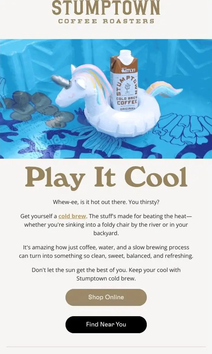 Stumptown Coffee Roasters: Keep your cool with cold brew 😎