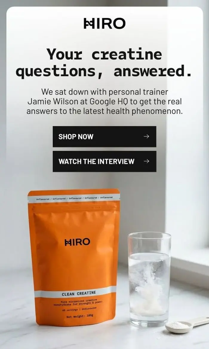 HIRO: Your creatine questions, answered.