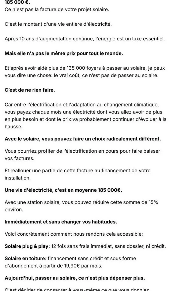 Sunology: Le vrai coût, c’est de ne rien faire