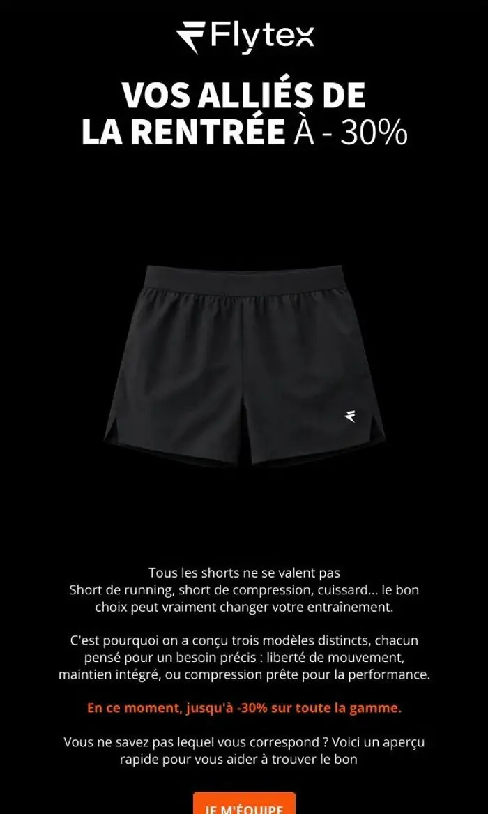 Flytex: 3 shorts, 3 utilisations