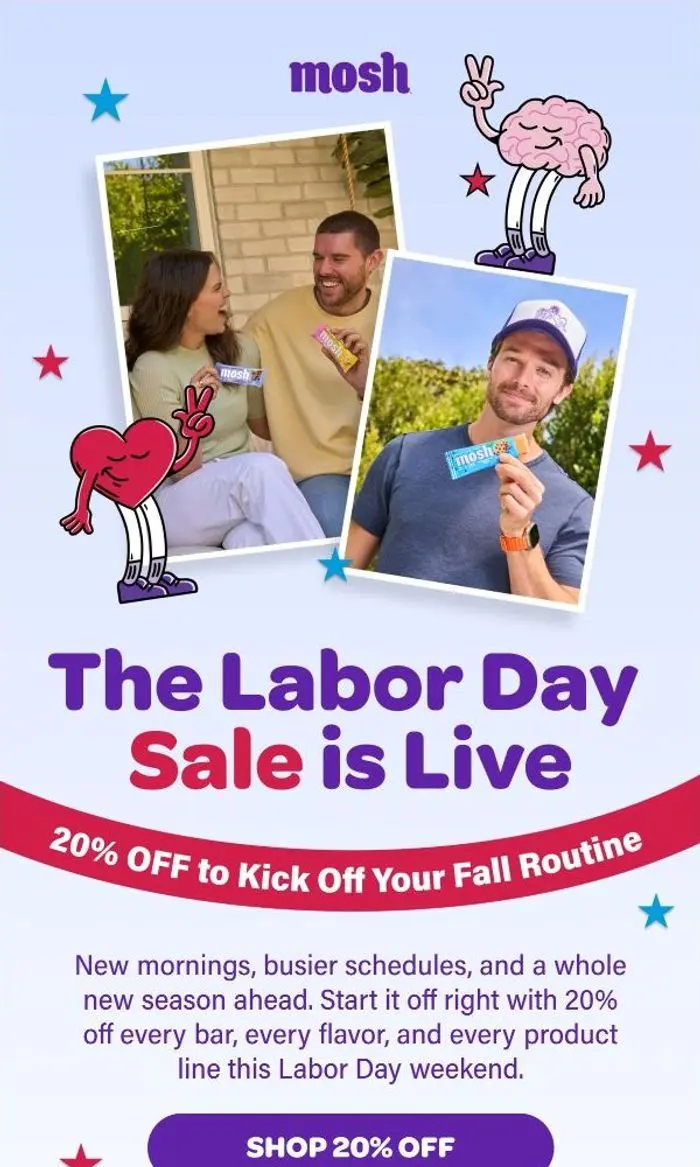 MOSH: Labor Day Sale Is Live 🎆