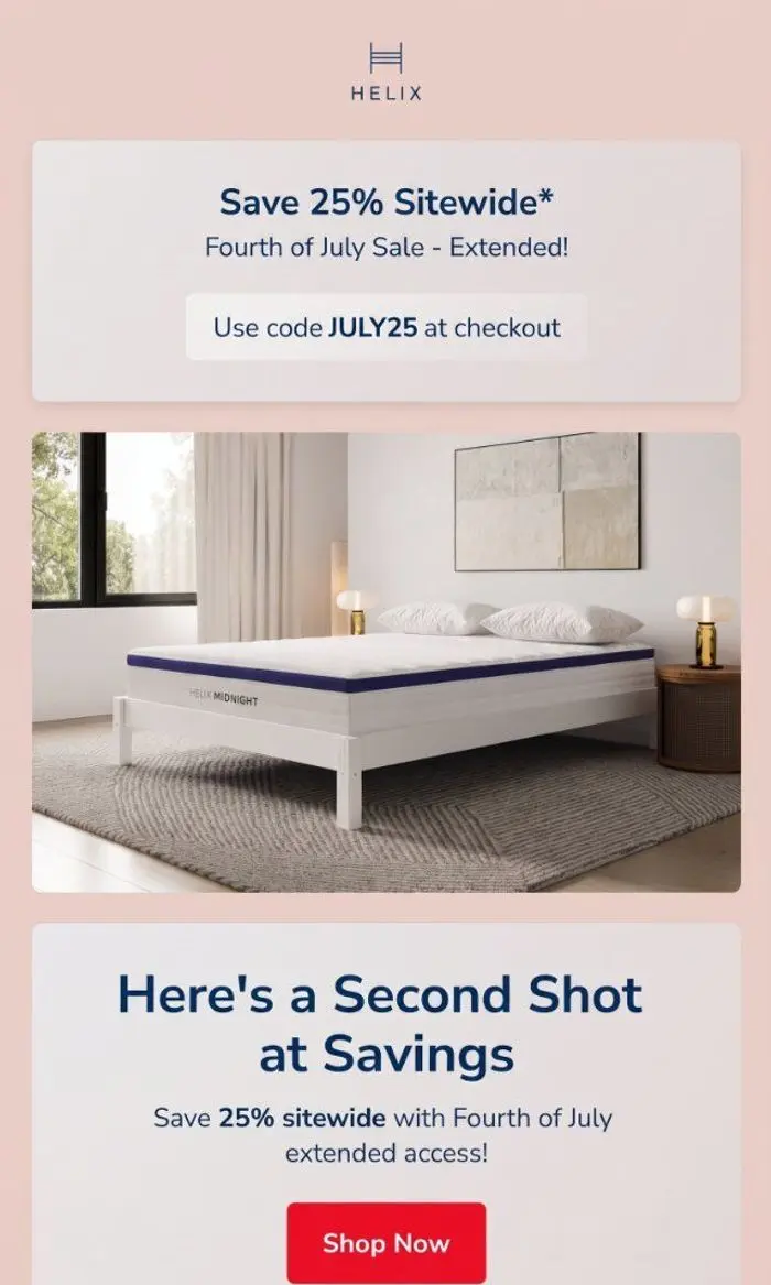 Helix Sleep: We extended the savings just for you