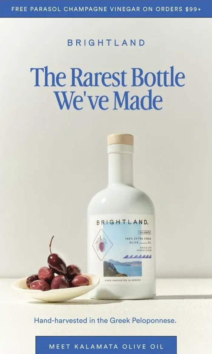 B R I G H T L A N D: The rarest olive oil we've made