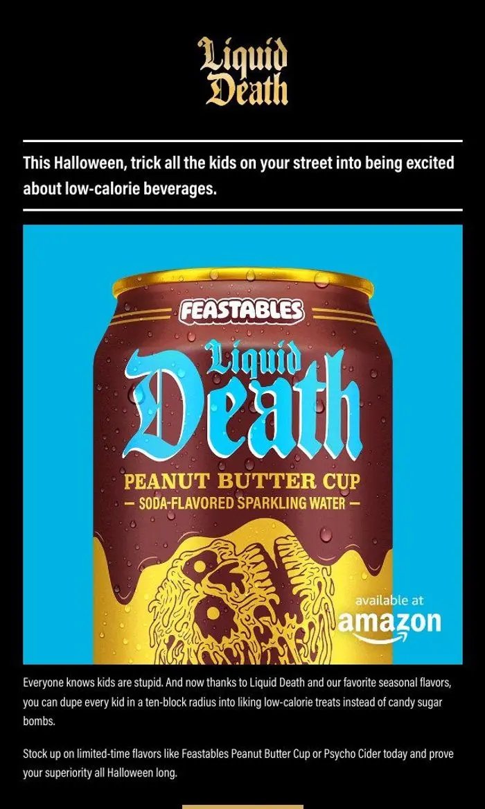 Liquid Death: Trick Kids This Halloween
