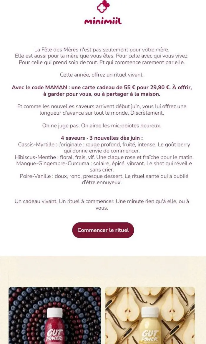 minimiil: Pour votre mère. Ou pour la mère que vous êtes.