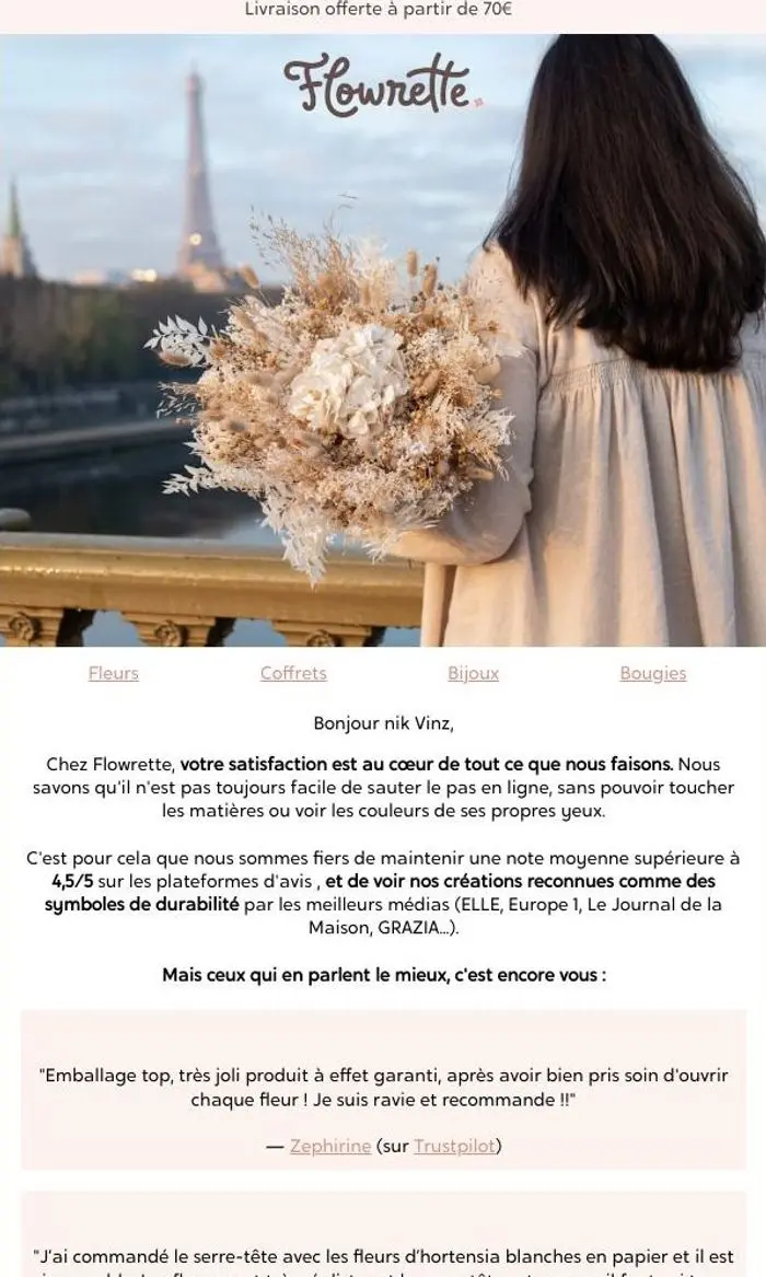 Flowrette: Email #3 Subject