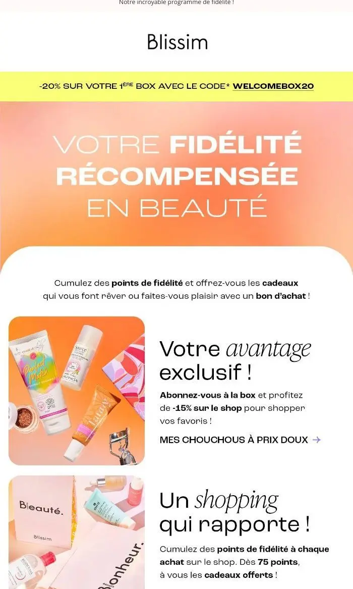 Blissim: Vous allez être gâtée 🤩