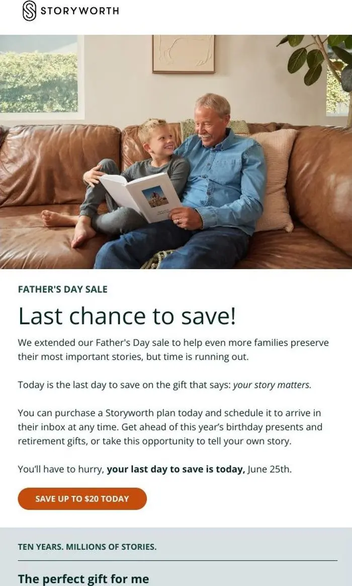 Storyworth: Last day to save up to $20 on Storyworth