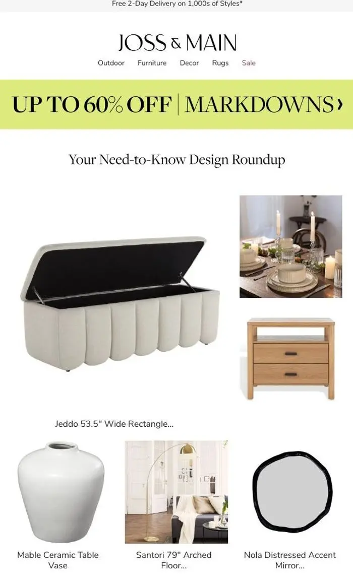 Joss & Main: Jeddo Bench: See it, love it, get it