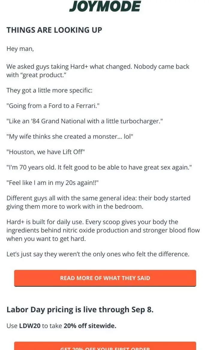 JOYMODE: "My wife thinks she created a monster" 😈