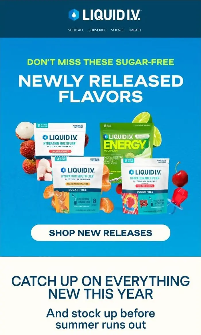 Liquid I.V.: New releases, curated for you