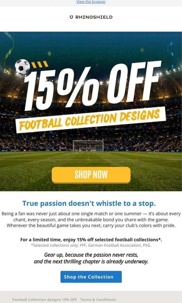 RHINOSHIELD IO: For the true fans. Your football passion never fades.⚽️🏃🏻