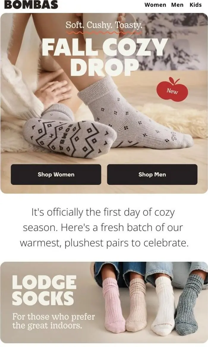 Bombas: The Big Cozy Fall Drop