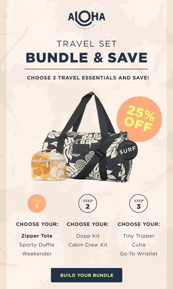 ALOHA Collection: 25% OFF Your Perfect Travel Set ✈️