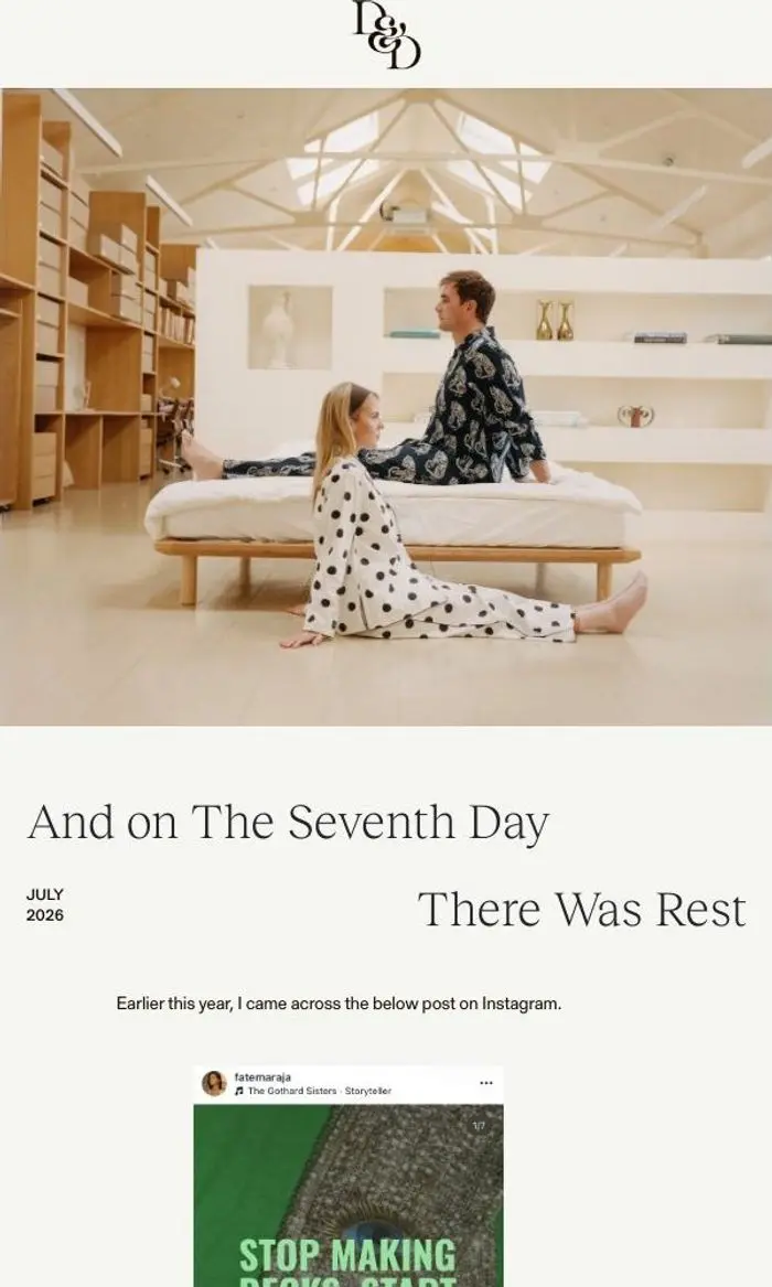 Desmond & Dempsey: And on the seventh day there was rest