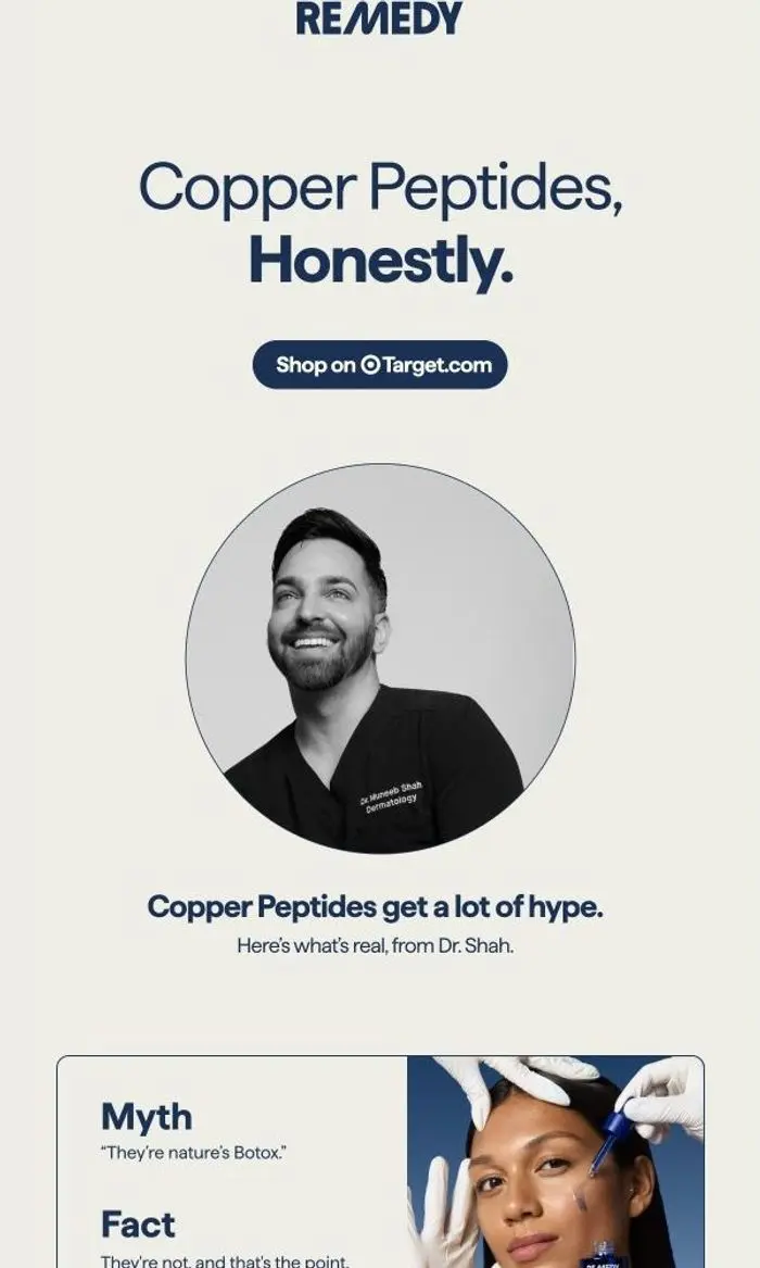 Remedy Science: The Truth About Copper Peptides