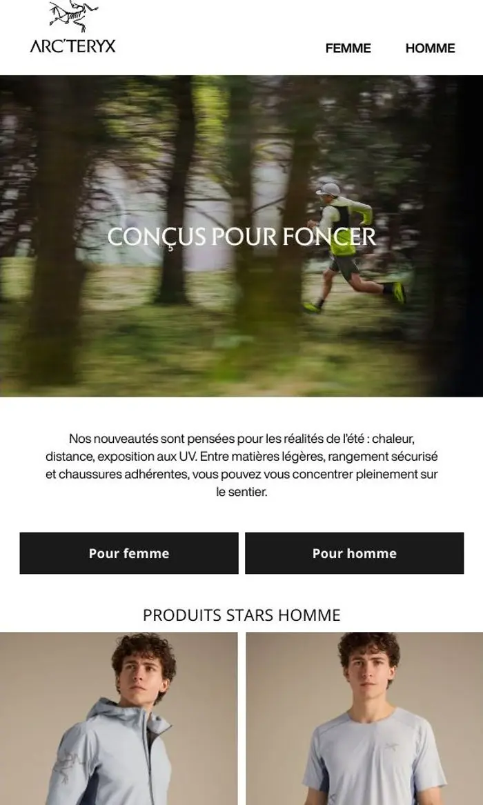 Arc'teryx: Meilleurs articles de trail running pour l’été