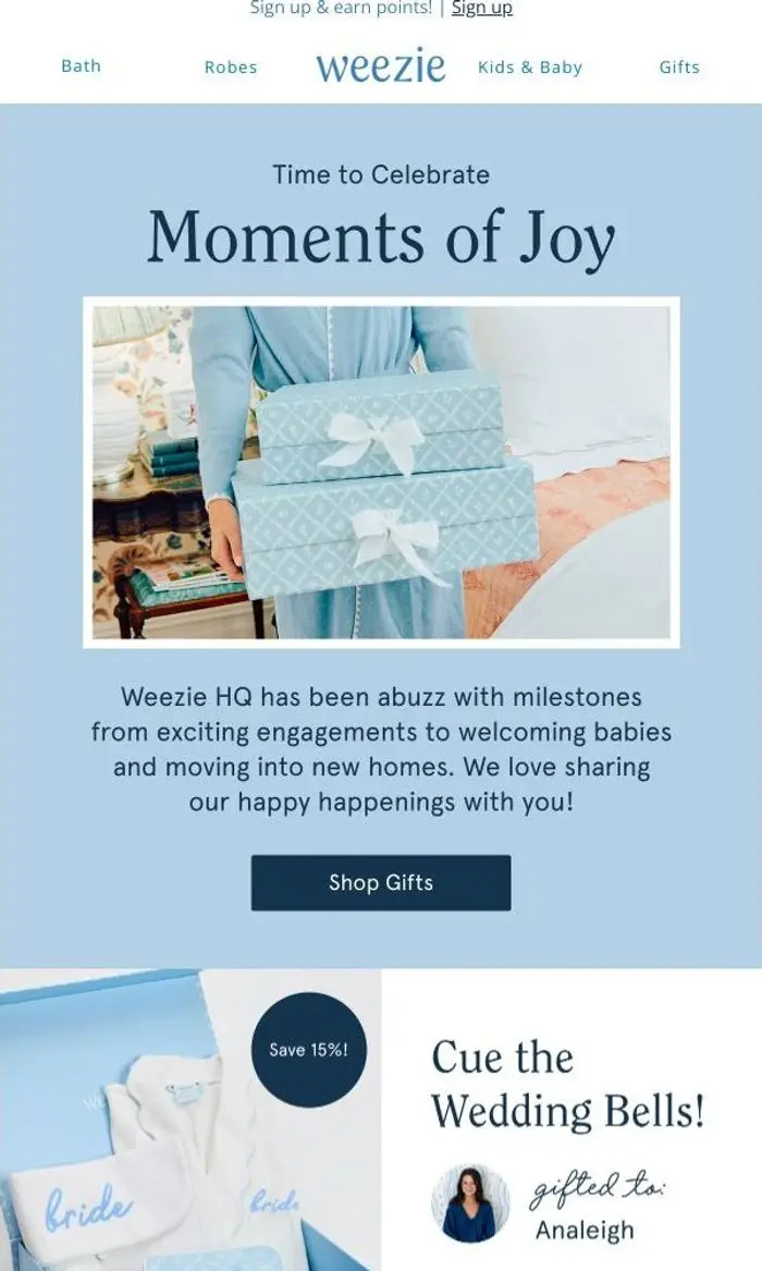 Weezie: Weddings, Babies & Houses–Oh my!