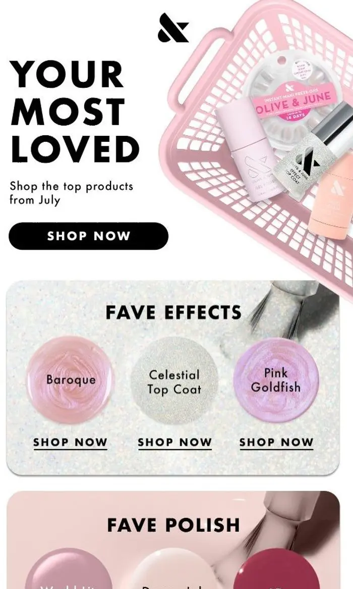 Olive & June: July's Most Loved