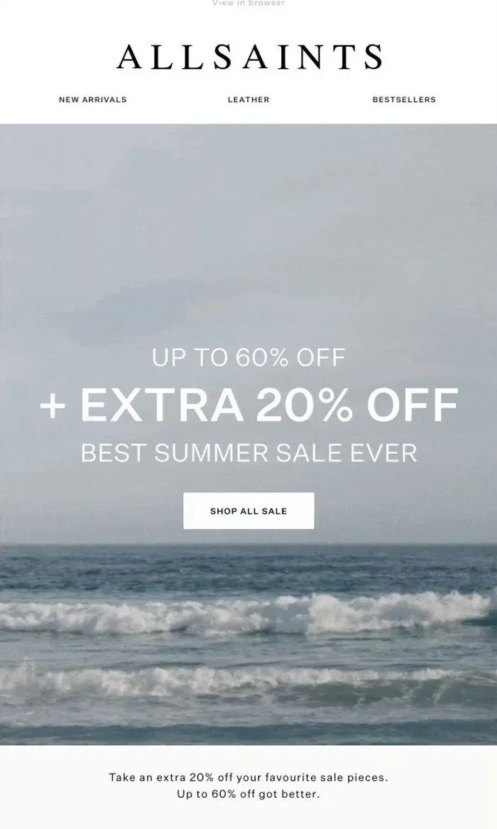 AllSaints: Sale: extra 20% off your favourites