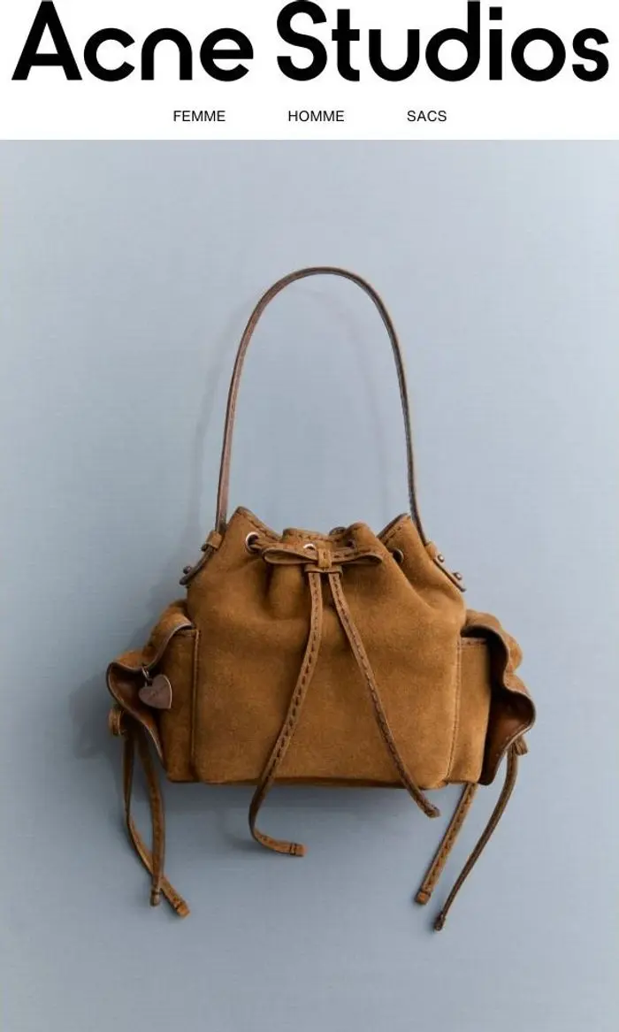 Acne Studios: Le Multipocket en daim souple