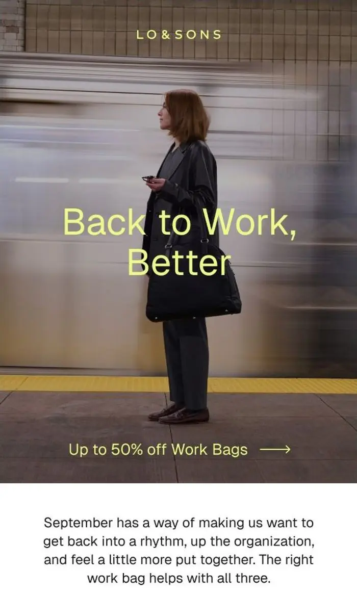 Lo & Sons: It's Back-to-Business Season