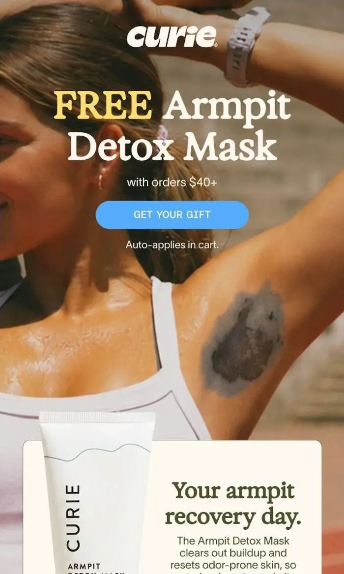 Curie: Labor Day Gift With Orders $40+