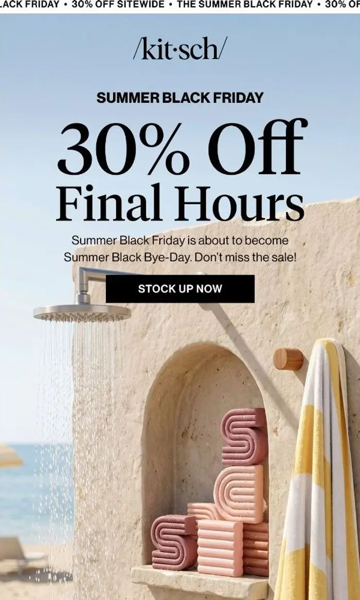 KITSCH: 30% Off Last Call! ⏰