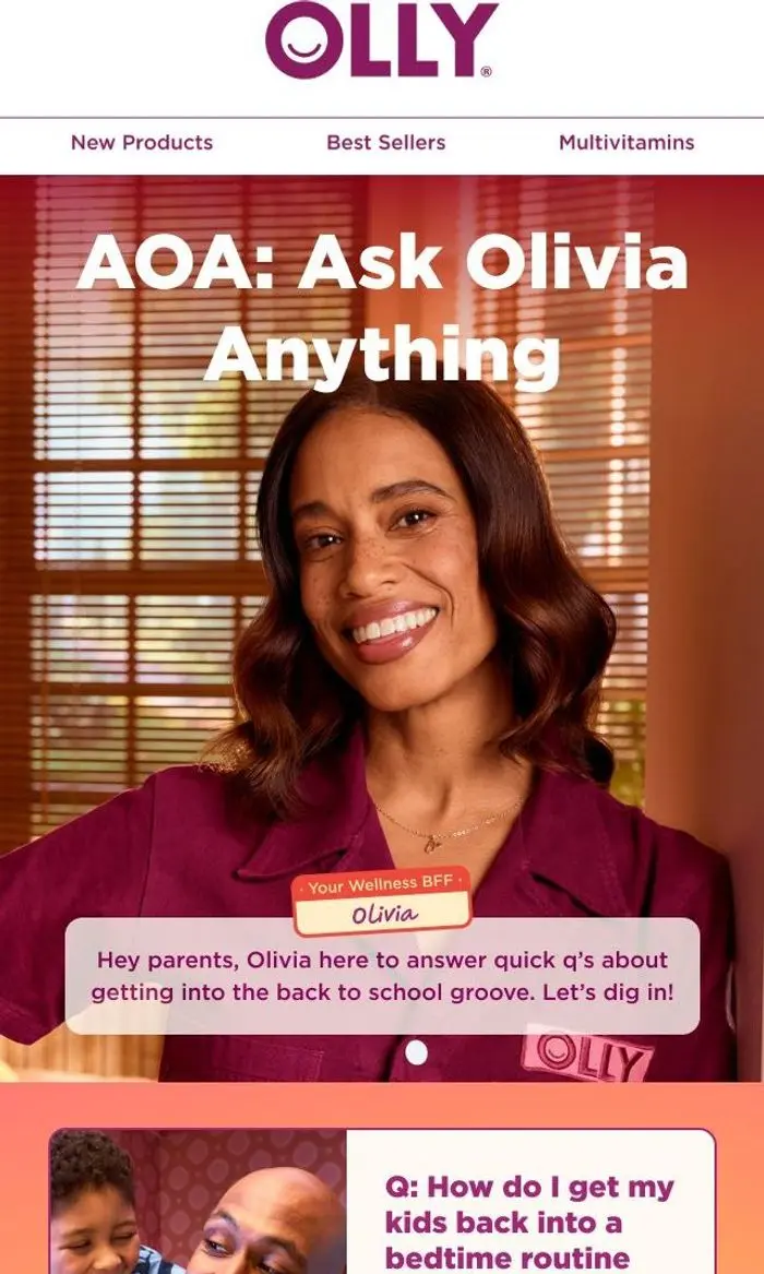 OLLY PBC: Parents, AOA (Ask Olivia Anything)