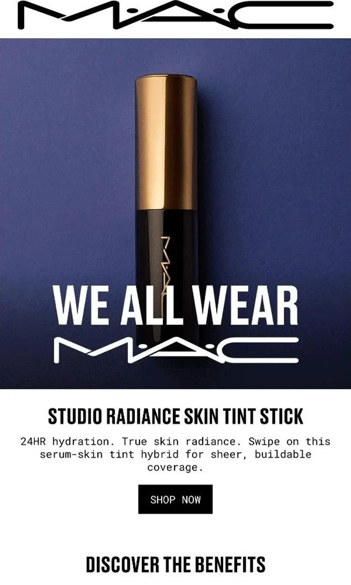 MAC Cosmetics: NEW! Studio Radiance Skin Tint Stick ✨
