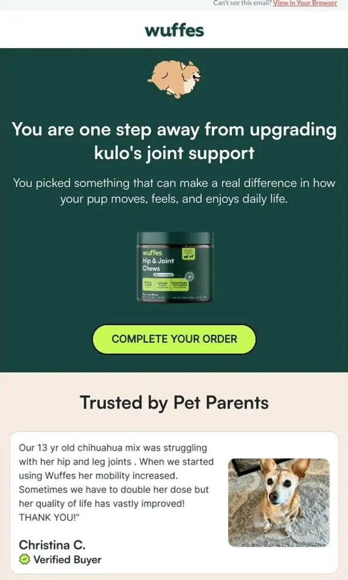 Wuffes: You left kulo's joint support solution behind