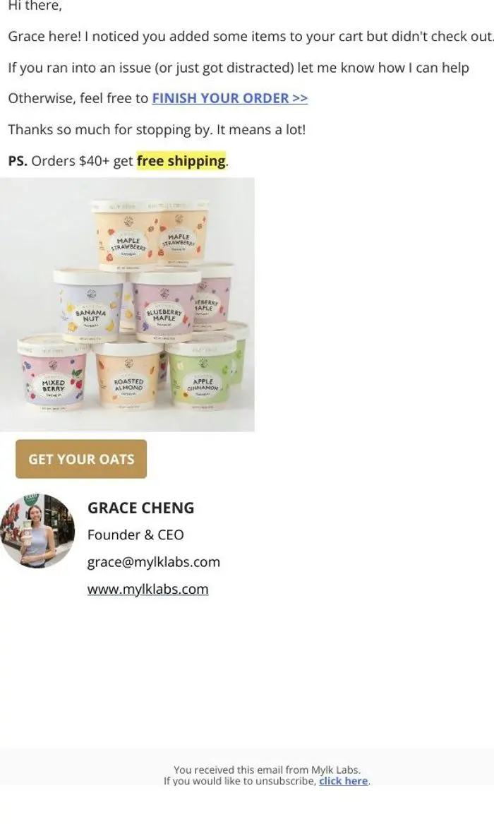 Mylk Labs: Your order is still pending
