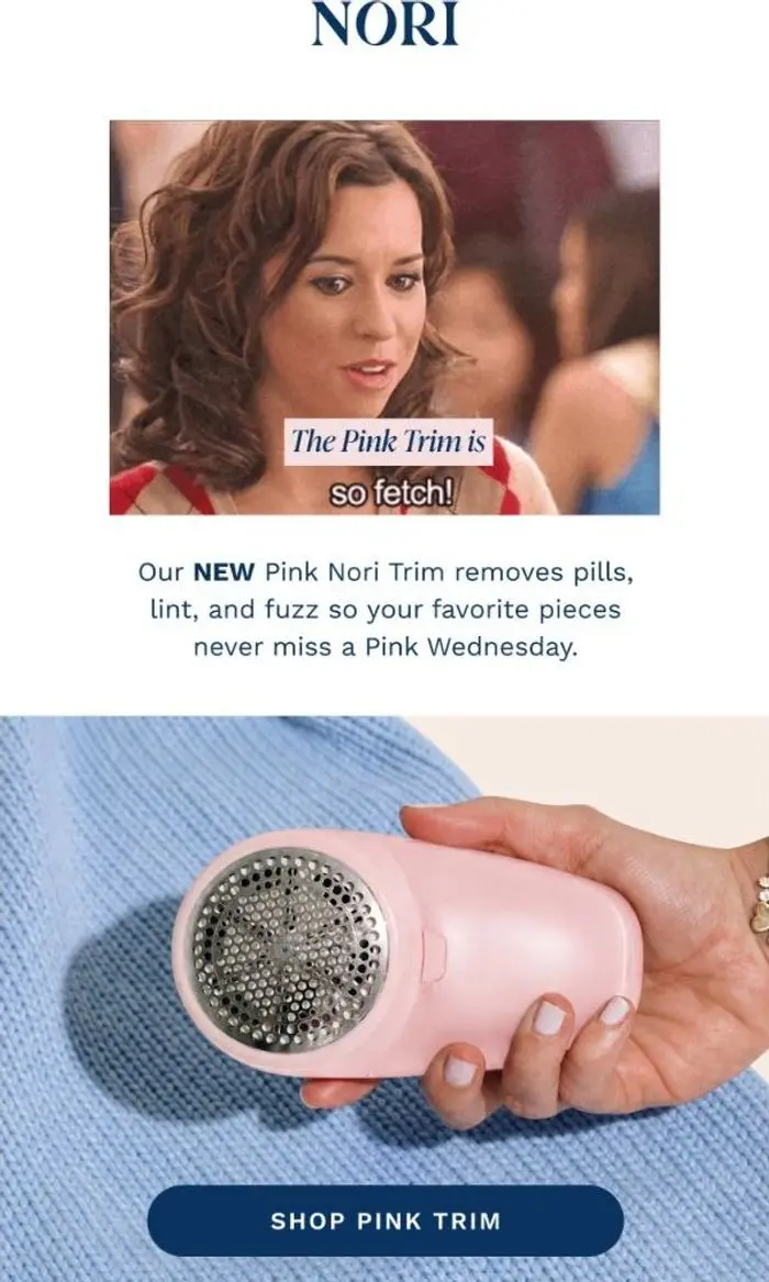 Nori: On Wednesdays, We Trim in Pink