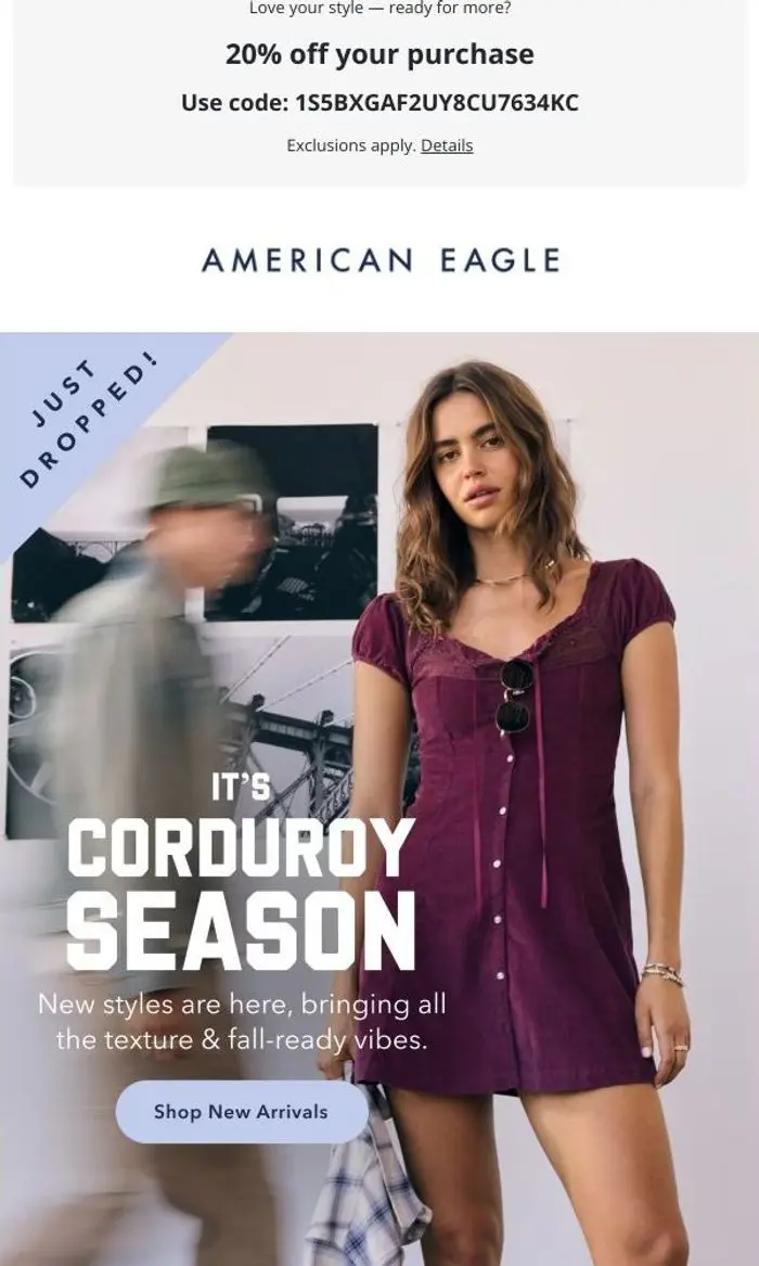 American Eagle: 🤎 IT’S CORDUROY SEASON 🤎 new styles just dropped!
