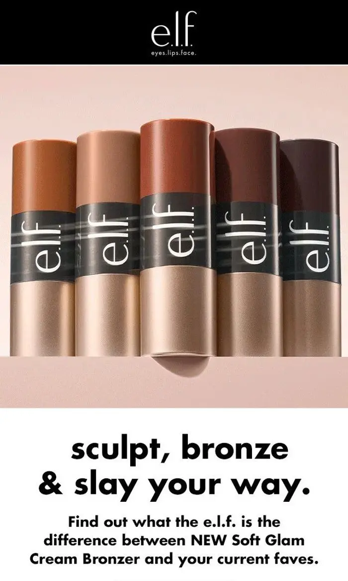 e.l.f. Cosmetics: Sculpt, bronze & slay your way 🤎