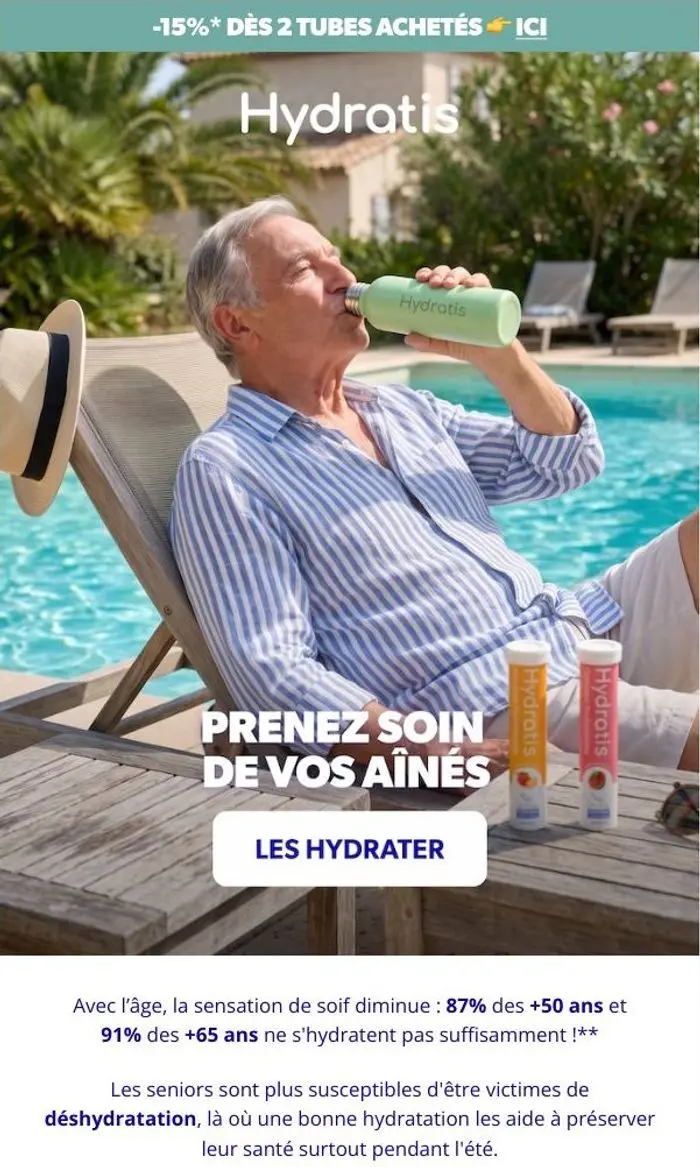 HYDRATIS: Prenez soin de vos aînés cet été 💙