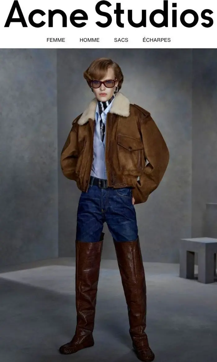 Acne Studios: Manteaux et vestes en cuir