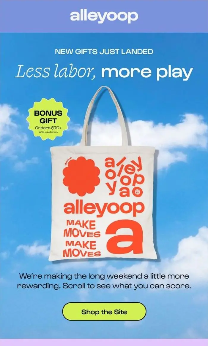 Alleyoop: Ways to score this weekend 💪