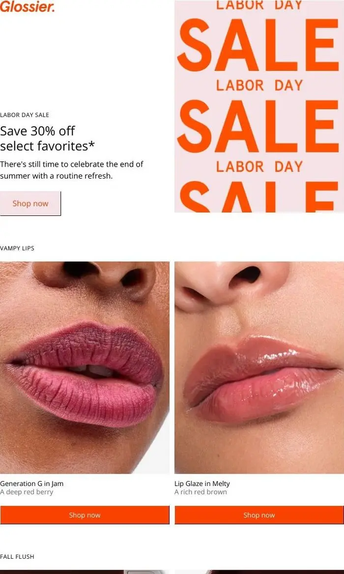 Glossier: Save big on fall favorites 🍂