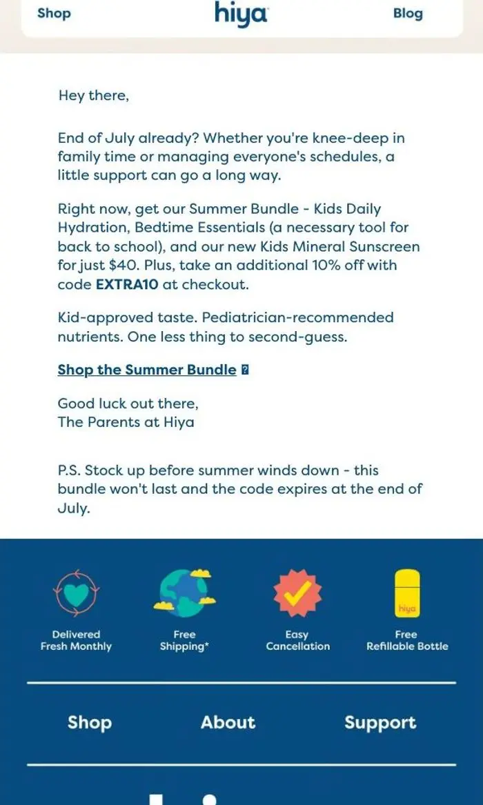 Hiya: Get our Summer Bundle for $40