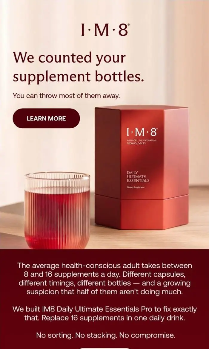 IM8: How to simplify your supplement routine...