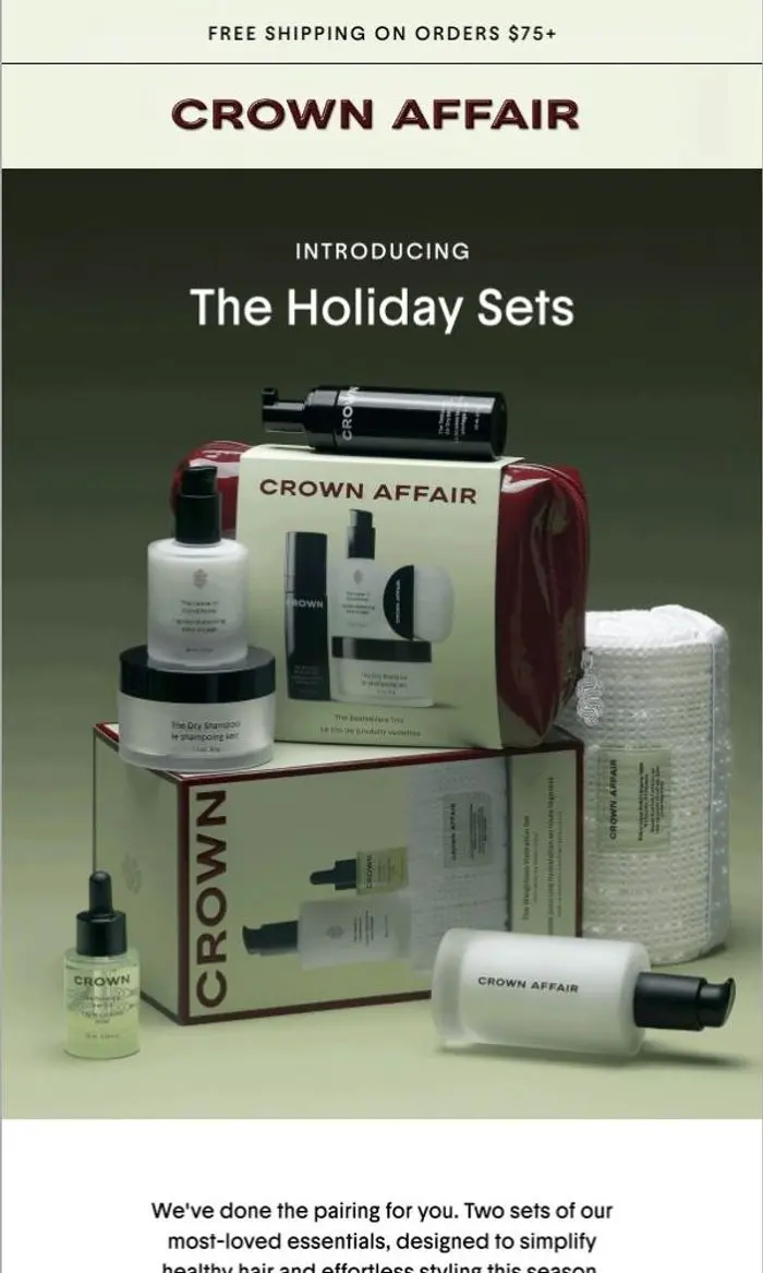 Crown Affair: NEW: Holiday Sets Are Here
