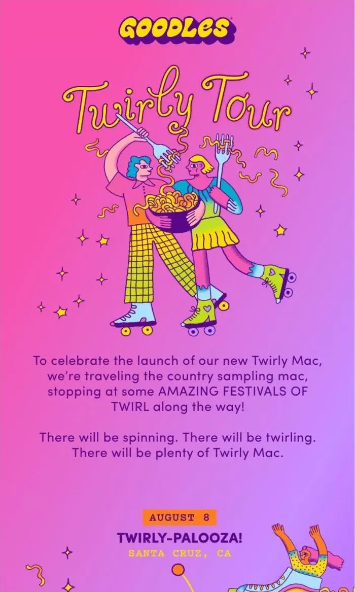 Team GOODLES: We're going on a Twirly Tour