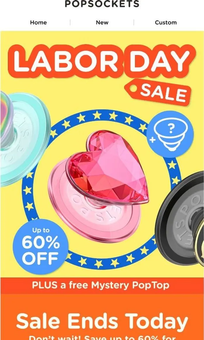 PopSockets: 60% off ends today! ⏰