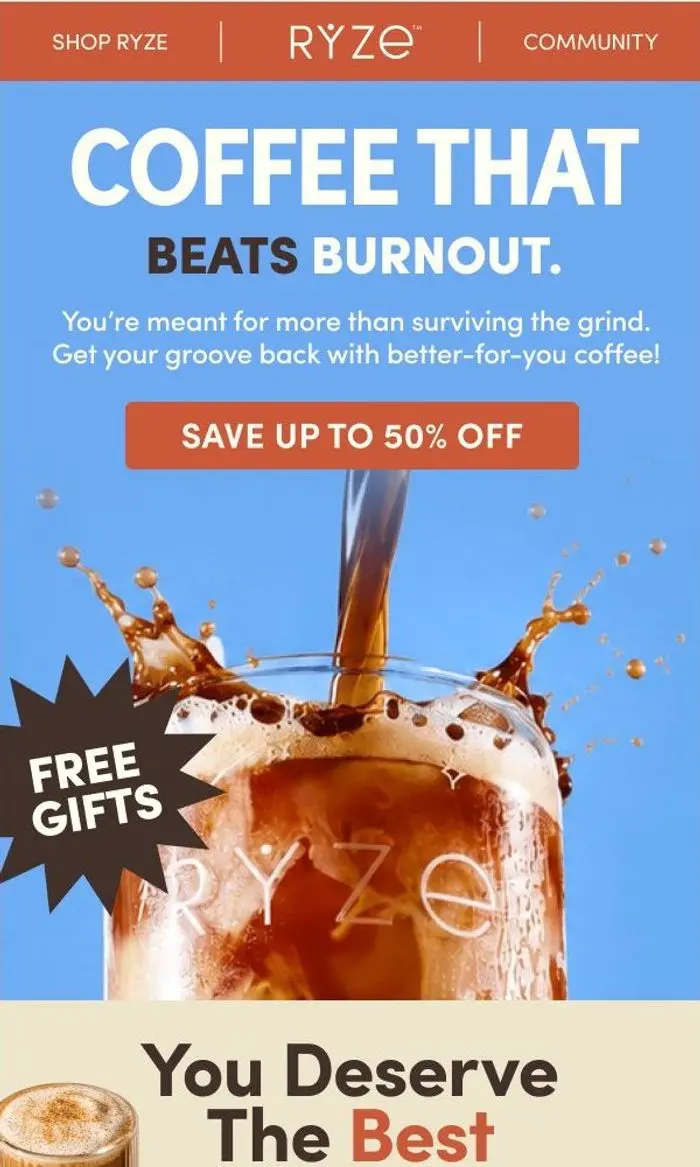 RYZE Superfoods: On Sale! The burnout rebound that’s saving brains 🤯