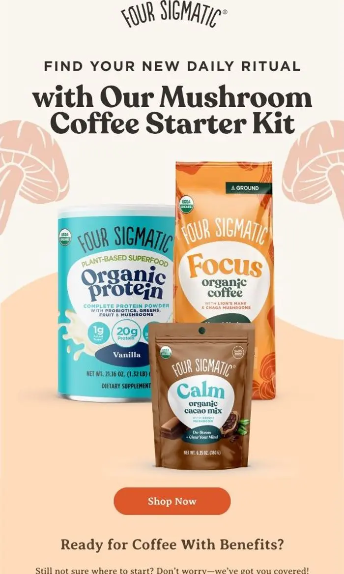Four Sigmatic: Not sure where to start your mushroom journey? 🍄