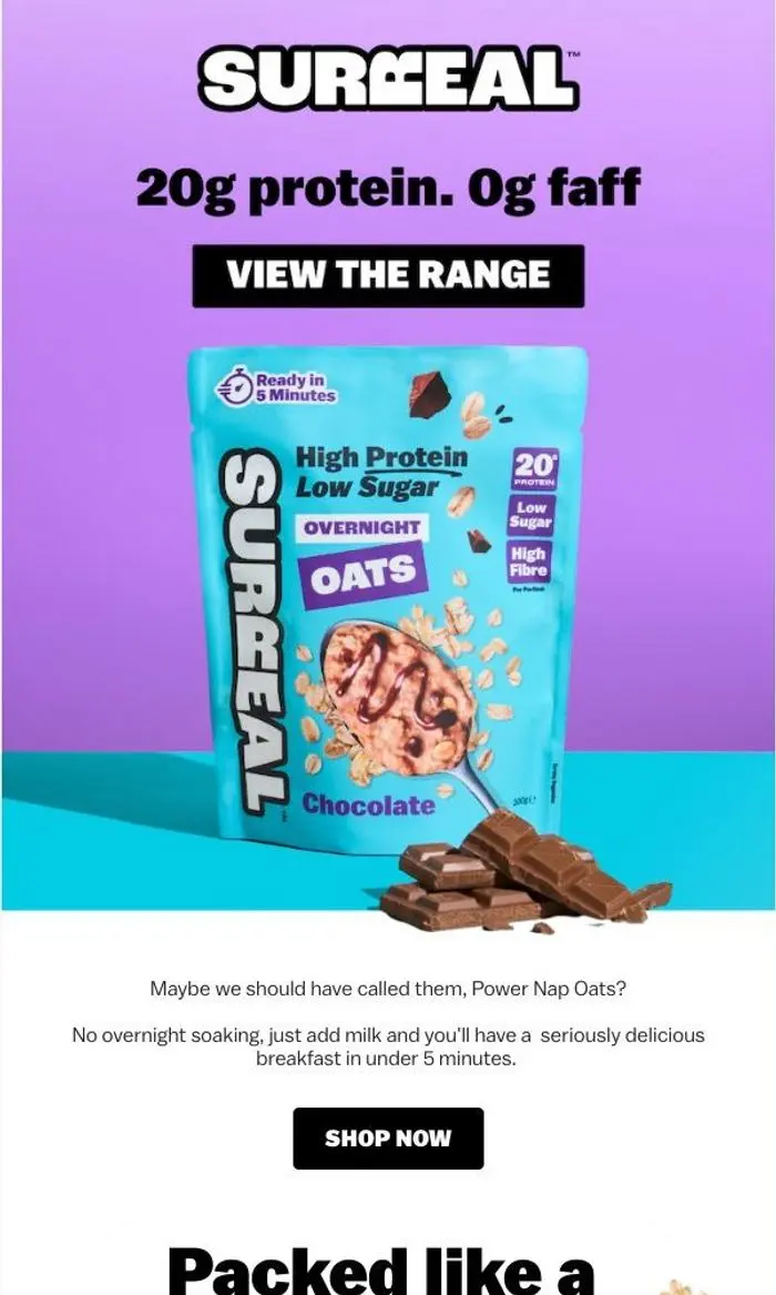 Surreal: We made Power Nap Oats