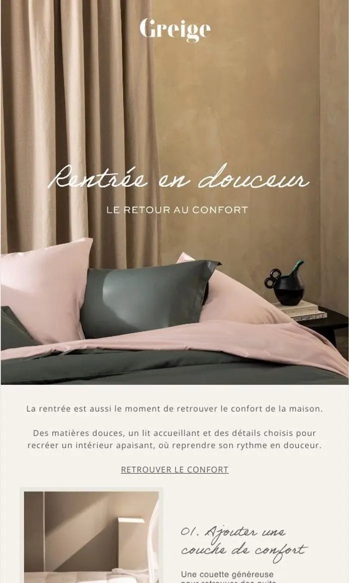Greige: La rentrée, tout en douceur