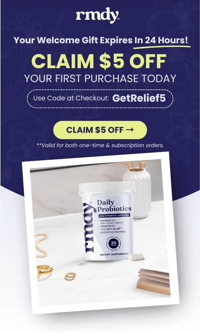 Rmdy: ⏰ Your $5 OFF expires in 24 hours (LAST CHANCE)